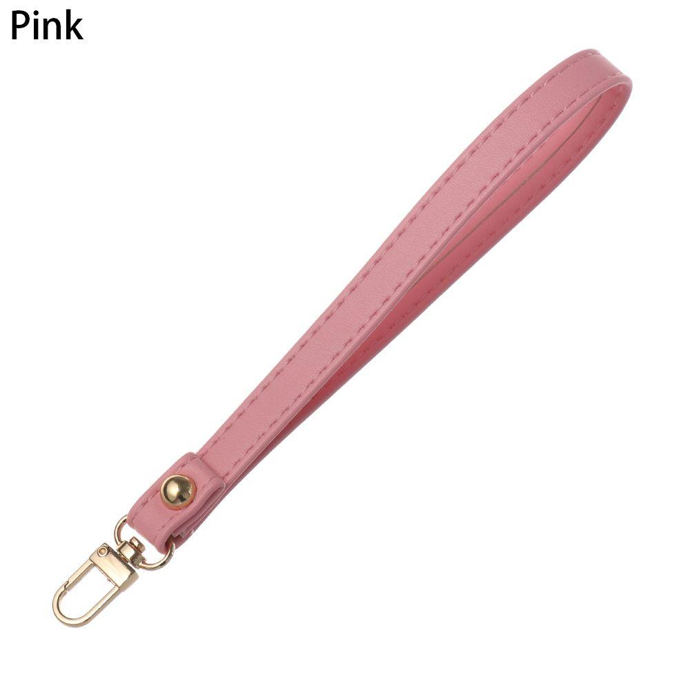 Metal Bag Wrist Strap Key Belt Wallet Strap Belt Waterproof Handbag Straps PU Leather