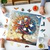 House On A Cup Wooden Puzzle Irregular Small Animal Pieces Flat Wooden Puzzle