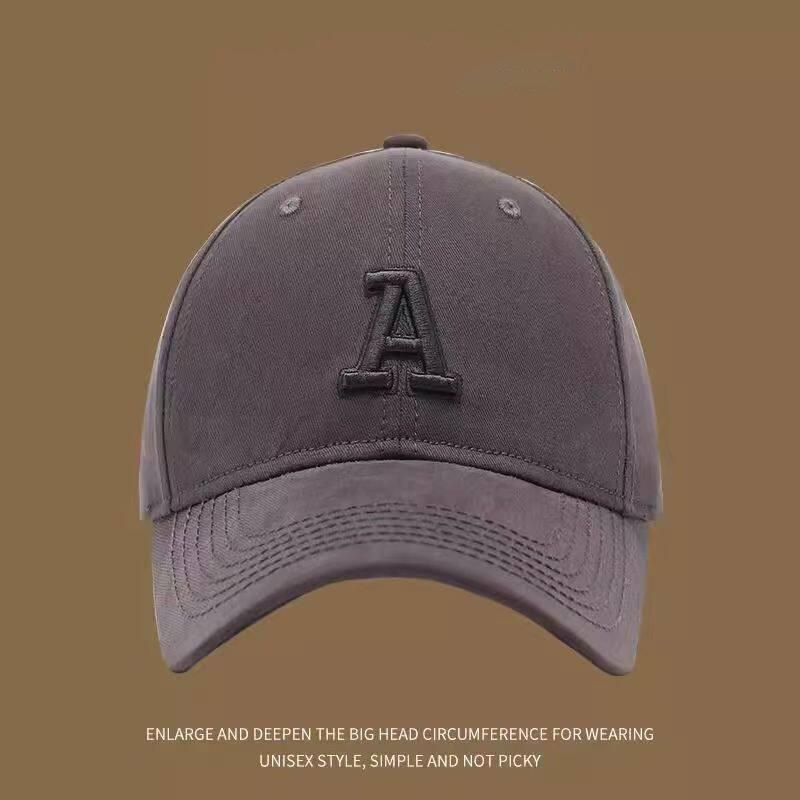 Embroidered Letter Baseball Cap For Women With Wide Brim Sun Protection Casual Style