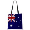 World Cup Flag Women Handbag Linen Totes Casual Traveling Beach Gift Bags CLE