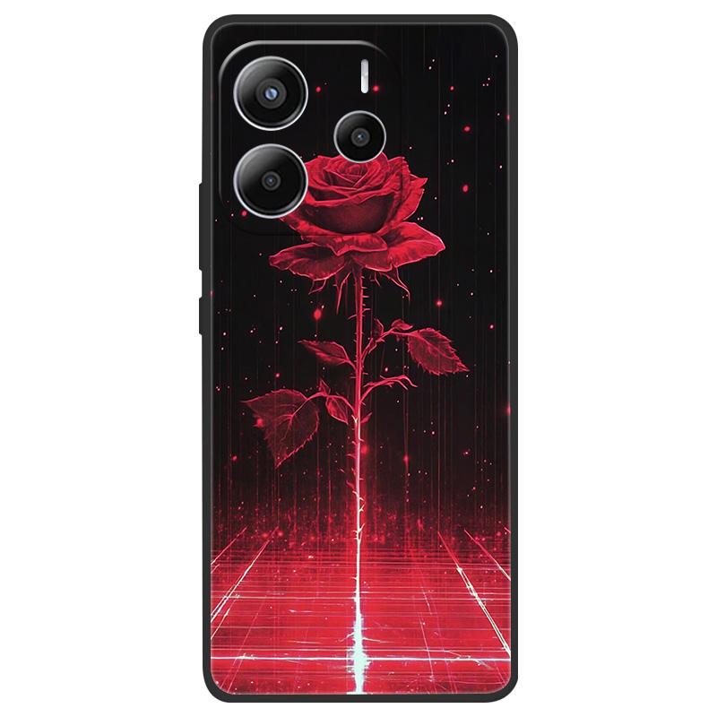 For Xiaomi Redmi Note 14 5G Case Soft TPU Marble Silicone Phone Cover for Coque Redmi Note 14 5G Global Cases Black Bumper Funda