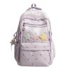 Schoolbag Star Printed Backpack Girls Middle School Middle School High School Students Teens Large Capacity Lightweight Schoolbag Girls Wind Backpack