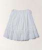 Tudument Eyelet Ribbon Midi Skirt_White