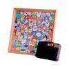 Wooden Kitten Jigsaw Puzzles 12 Colors Cat Puzzles with Coloring Marker for Kids