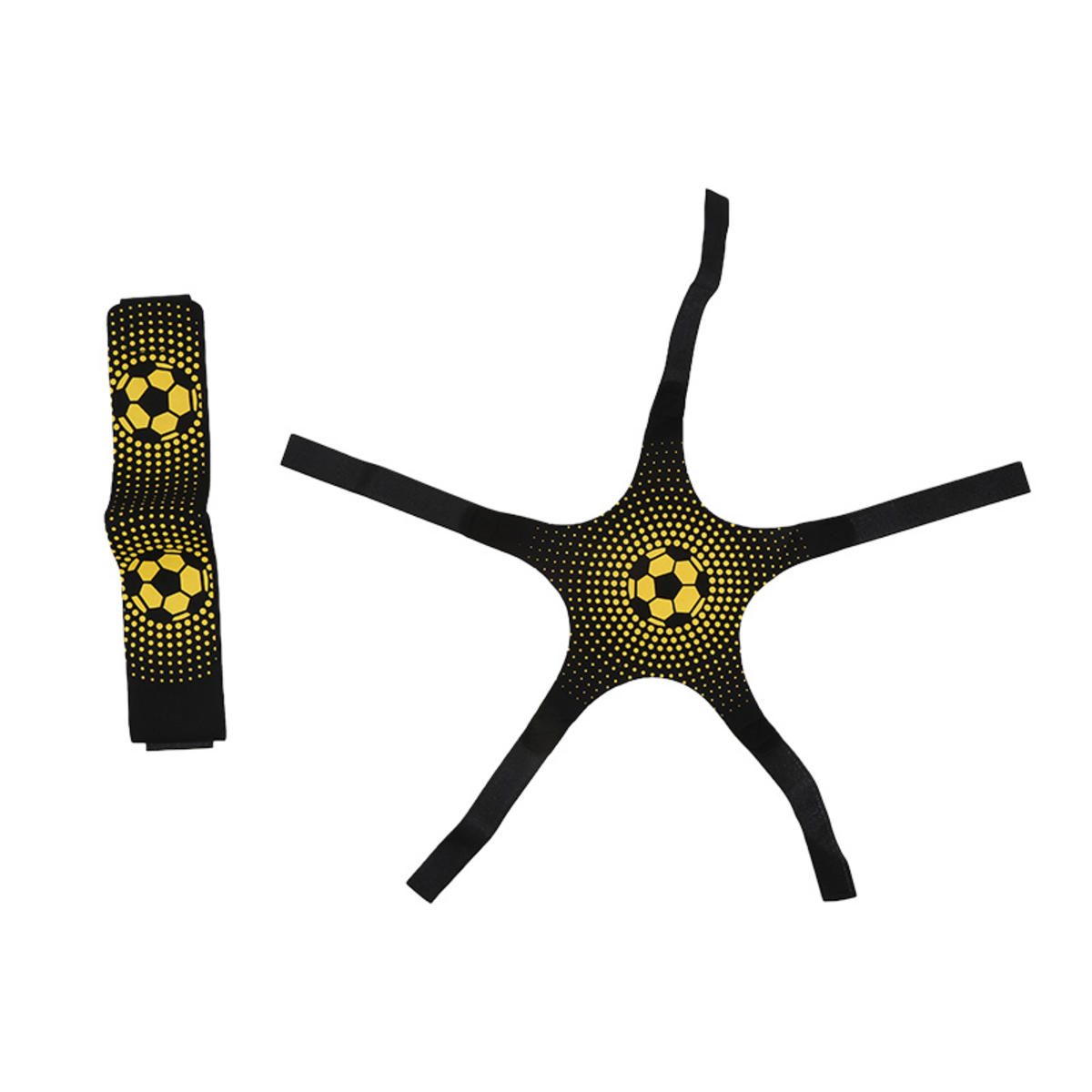 

Elastic Belt Soccer Ball Juggle Bags Kicking Durable Football Training Equipment Portable Adjustable Soccer Trainer Belt five-clawed жёлтый