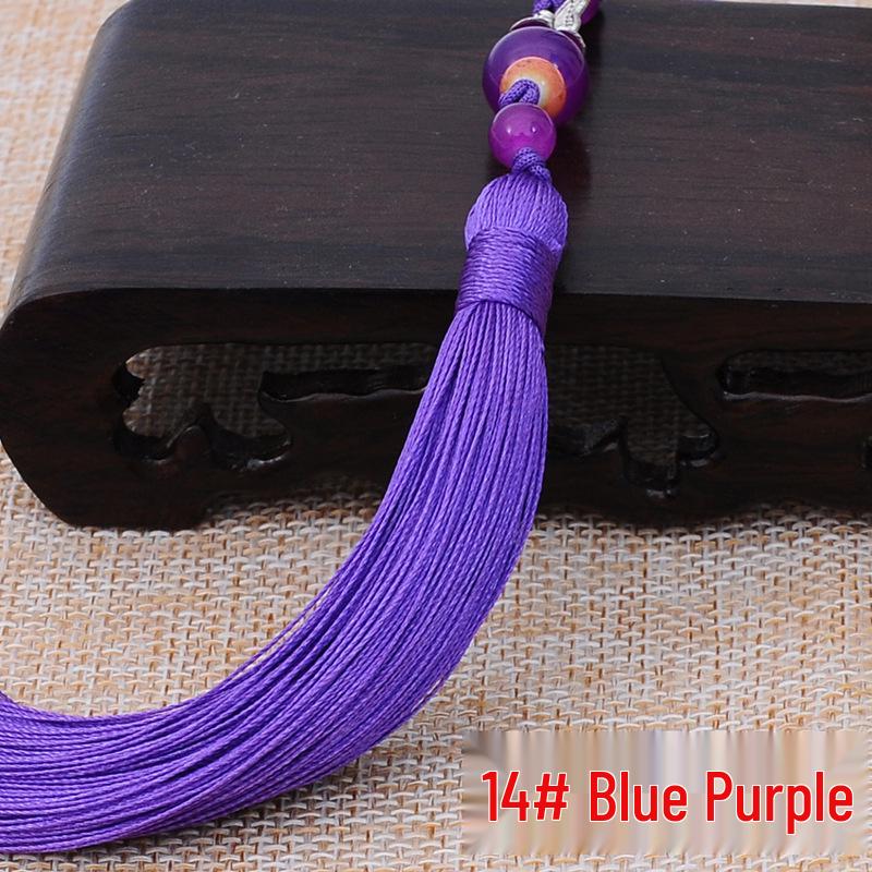 

Butterfly Fan Tassel: Handmade Woven Polyester Ice Silk Hanfu Costume Decoration Ornament
