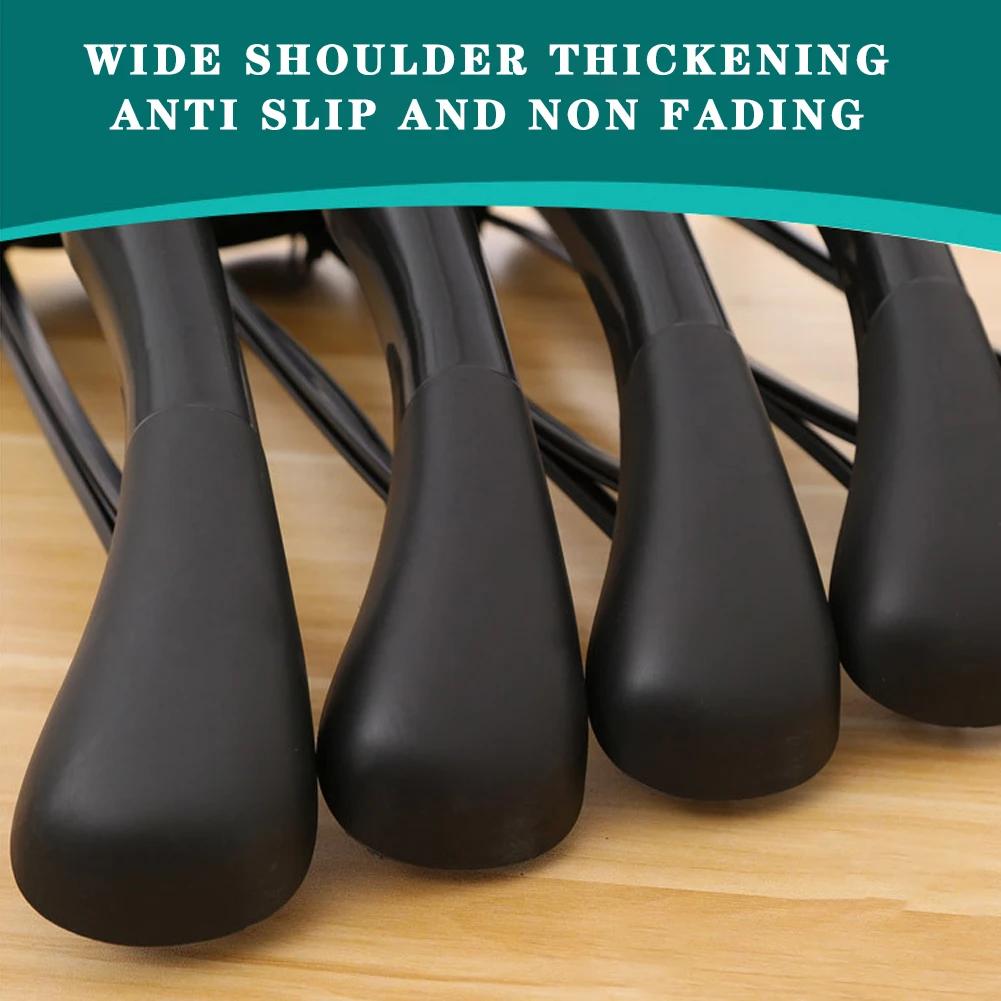 5 szt. Szerokie ramię Plastikowy wieszak na ubrania, Wieszak na garnitur Bezszwowe stojaki do suszenia płaszczy, Organizer do przechowywania w garderobie