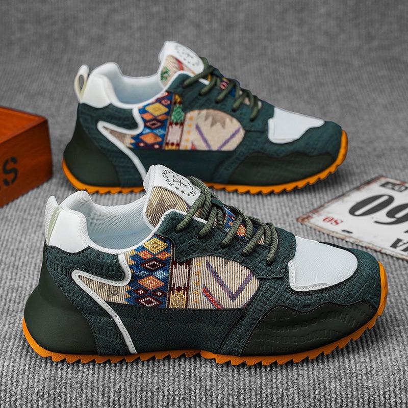 Grenzüberschreitend Übergröße39-48 Herren Sneaker Trend Nationalität Wasserdicht Bequem Vulkanisierte Schuhe Schnürschuhe Plateau Freizeitschuh