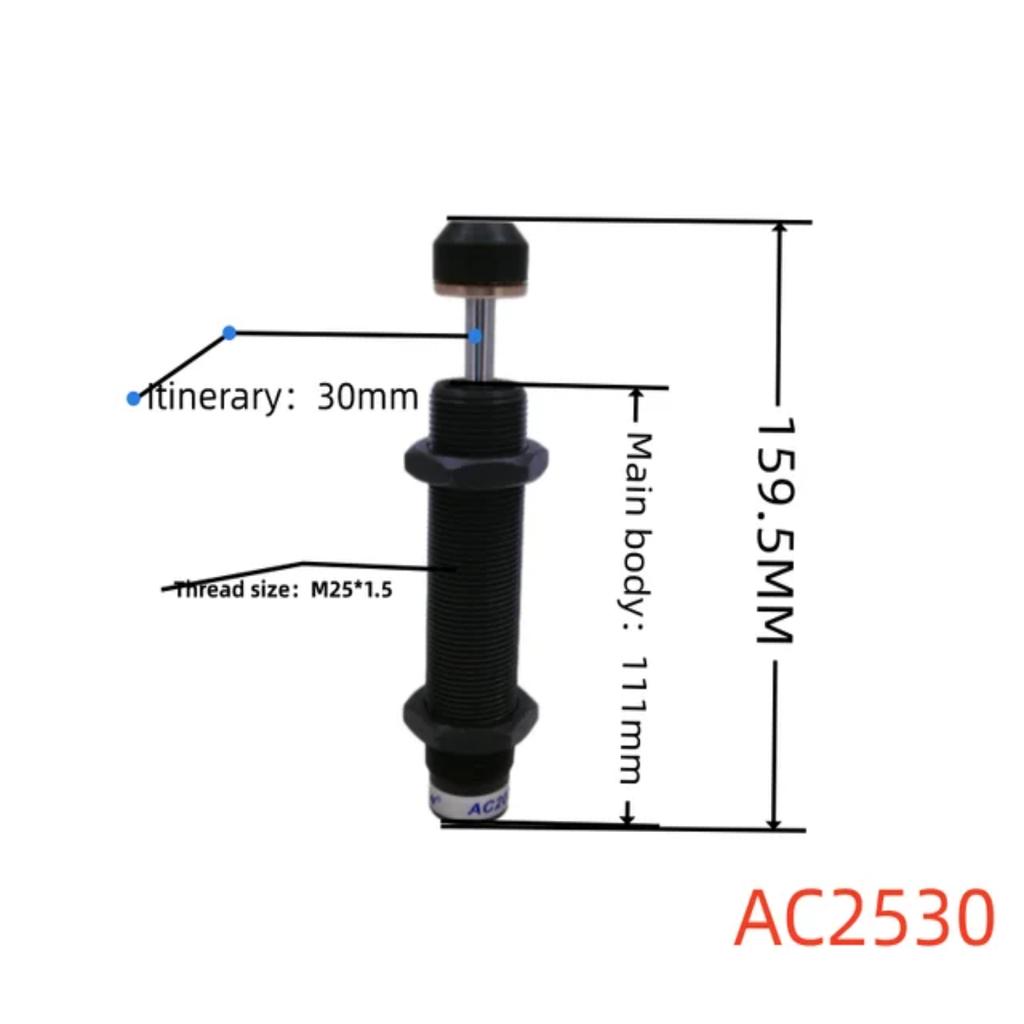 AC Series Shock Absorbers Pneumatic Oil Hydraulic Buffers  a Range of Damper Models AC1420 1425 2016 2020 2025 2050 2025 2030