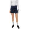 J.Lindeberg Solid High-Waisted Split Casual Mini Skirt Women skirts Navy-Blue GWSD06338-6855