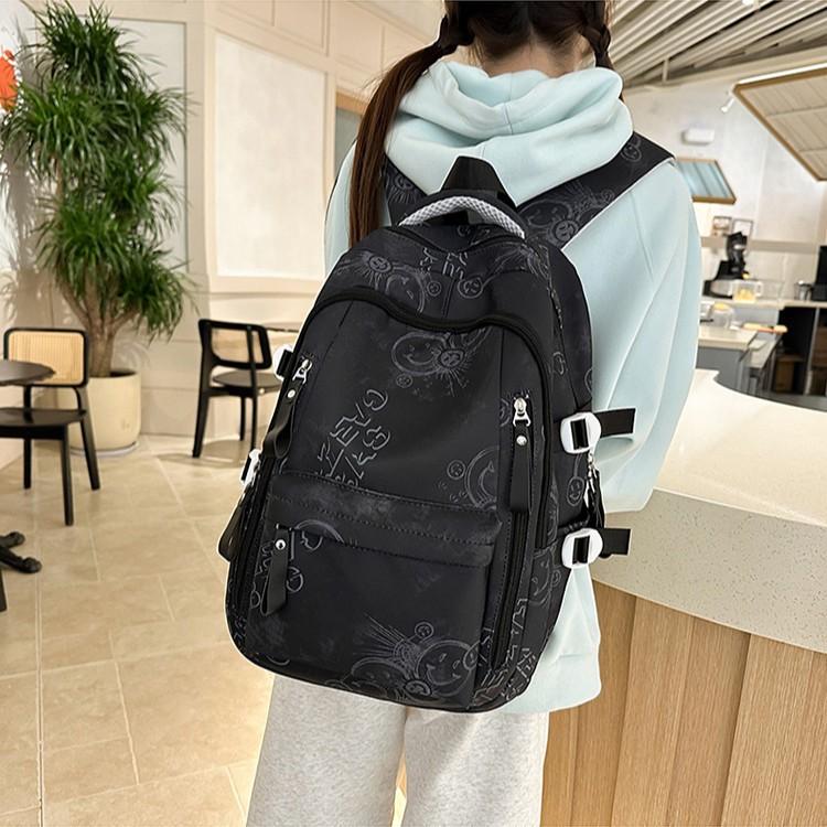 Zaino scolastico Zaino scolastico giapponese maschile stampato moda studente liceo Versione coreana zaino da viaggio di grande capacità studentessa universitaria computer
