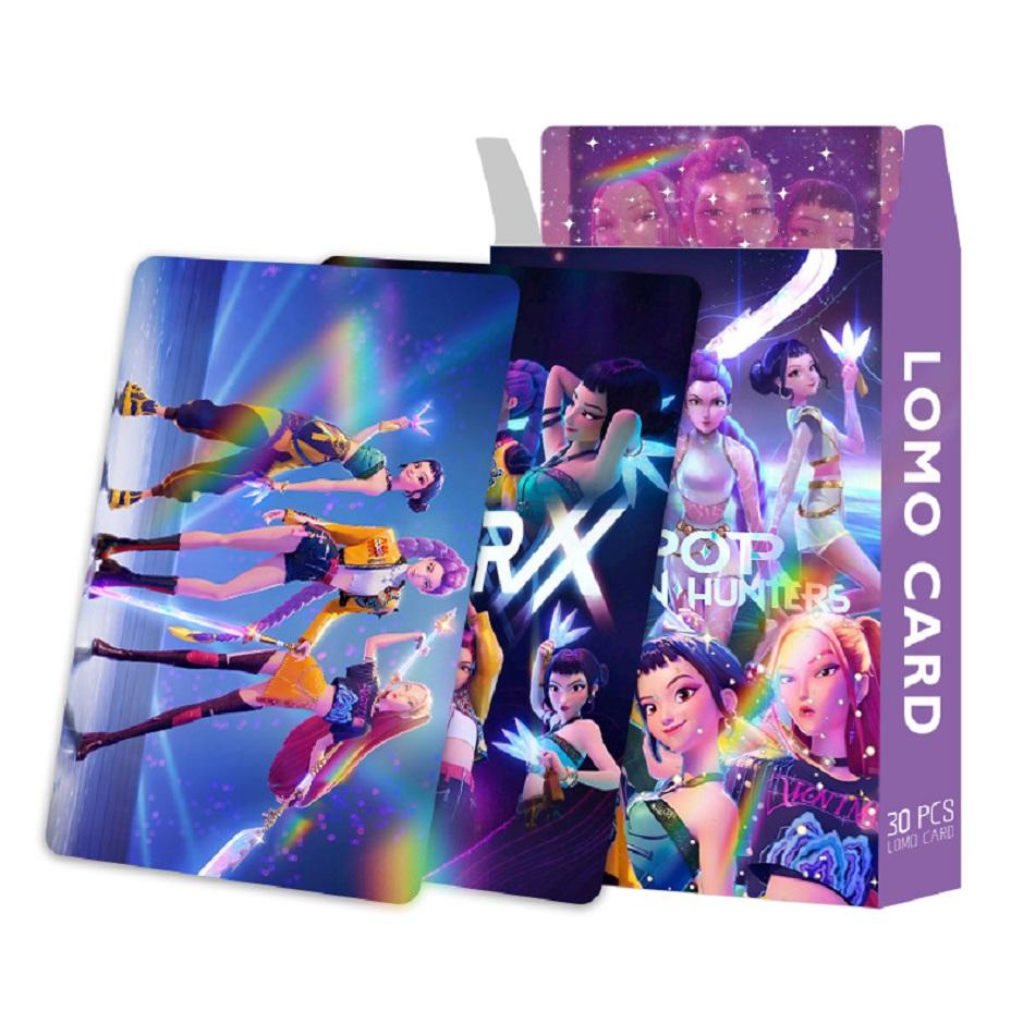30/92 Stück Kpop Dämonenjäger Laserkarten K-POP Hexenjagd Zeichentrickserie Anime Sammelzubehör HD LOMO Kleine Karten