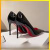High Heels Für Damen Mit Spitzem Zeh Pu Slipon Elegante Frühjahrs Büro Schuhe