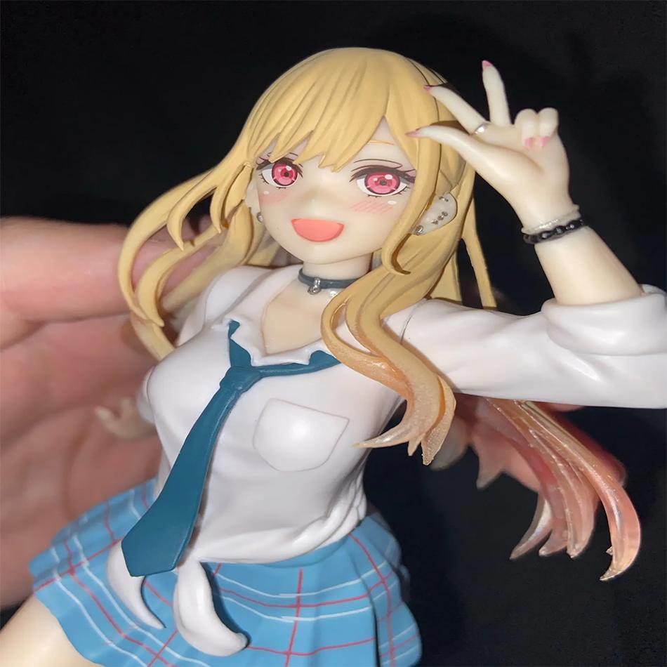 18cm My Dress Up Darling Uniform Anime Figure Toys Model Collector Birthday Gift MARIN KITAKAWA PVC Entertaining Play Safe Kid Friendly Fun