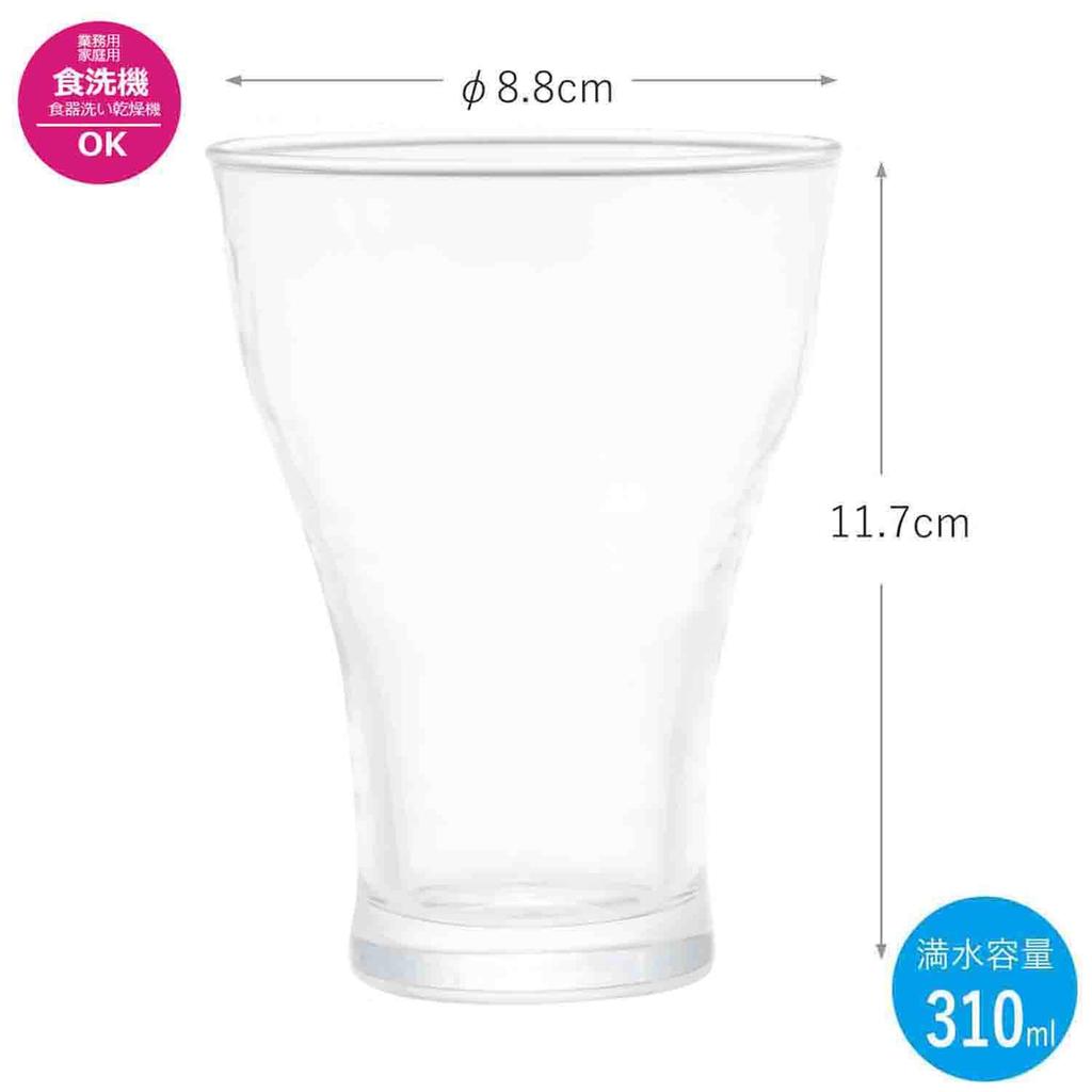 Toyo Sasaki Glass Craft Beer Clear Glass, 310ml, (B-38102-JAN-BE)
