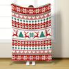 Weihnachten Kreative Überwurfdecke Flanelldruckdecke Superweich Kuschelig Sofadecke Nickerchen-Decke Wohndecke Perfektes Wohngeschenk für Sie