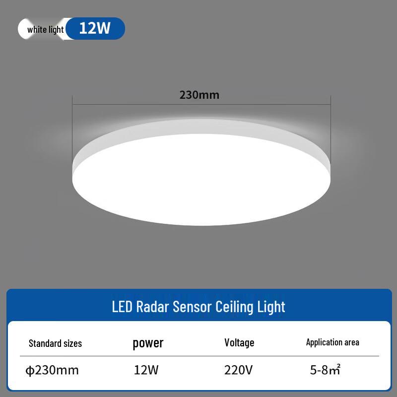 Linpan Radar Motion Sensor Ceiling Light
