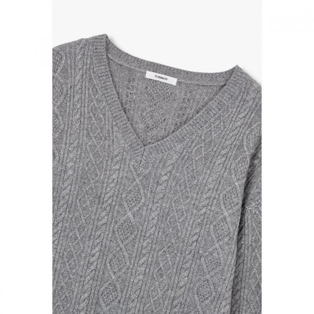 Tomboy Cable Knit V Neck pulloVer  9155452c04ar 
