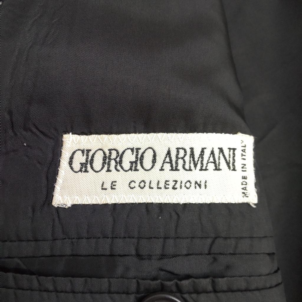 Giorgio Armani Fall Winter Suit Set Men’s 50 L Black Gray Jacket Pants(USED)