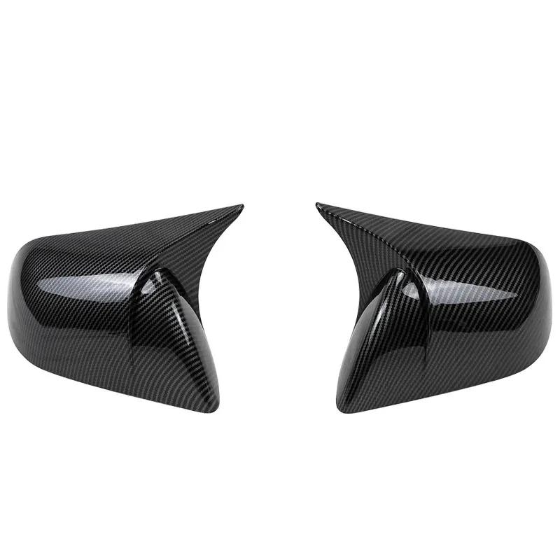 For Tesla Model Y 3 - Car Rearview Side Mirror Cover Sticker Wing Cap Exterior Door Rear View Case Trim Carbon Fiber