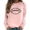 Unisex Fashion Printed Neck Long Sleeve Sweatshirt for Casual Wear