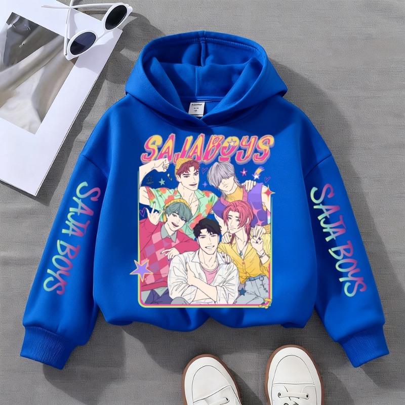 Spring And Autumn KPop Demon Hunters Women's Hoodie Anime Character Printed Street Wear Kids Fashion Hoodie Sweatshirt