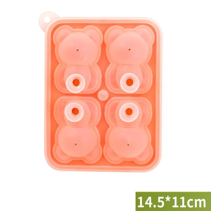 Silicone Bear Ice Mold Little Teddy Bear Shape Ice Cube Silicone Mold Ice Tray Whisky Silicone Ice Box