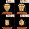 1/2" 3/4" BSP Female Male Thread Tee Type Reducing Copper Elbow Butt Joint Adapter Adapter Coupler Water Pipe Plumbing Fittings