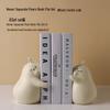 Cute Ceramic Pear Hugging Bookend - Charming Home Decor & Perfect Valentine's or Birthday Gift