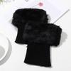 1 Pair Women Winter Knitting Leg Warmers Boot Cover Keep Warm Socks Solid Color Short Socks Boot Warmers Boot Toppers