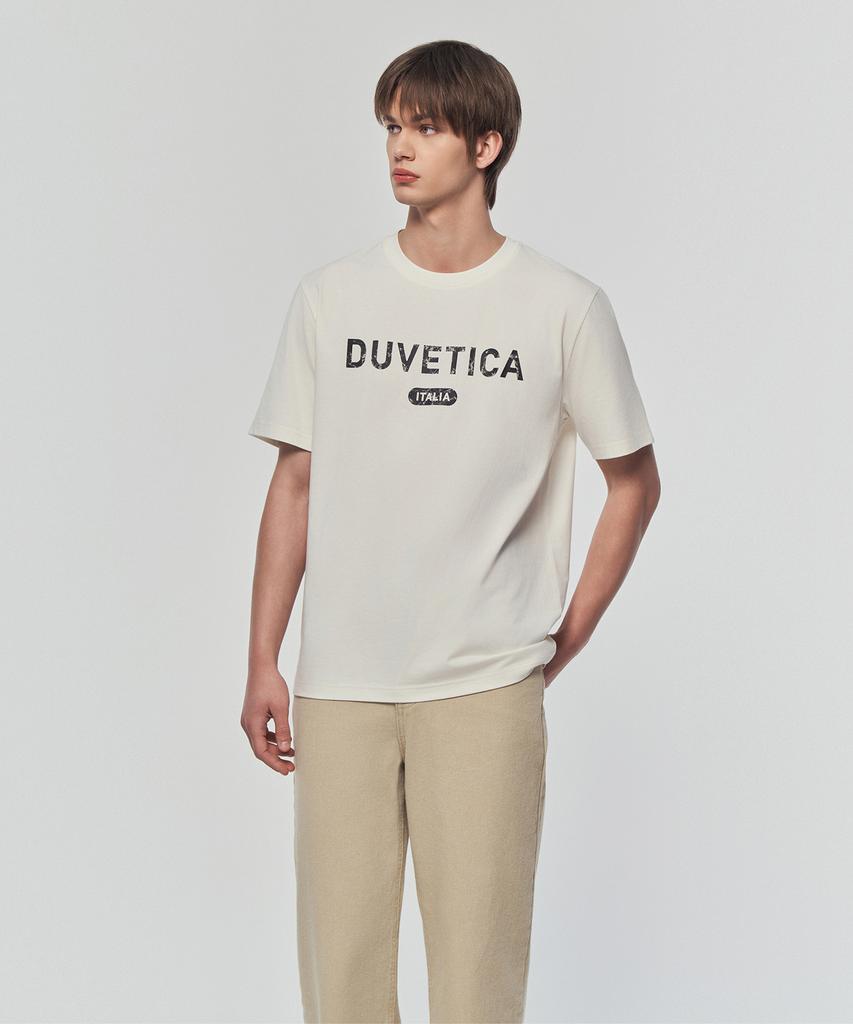 DUVETICA Champino (Light Ivory) (Men'S Short Sleeve T-Shirt)
