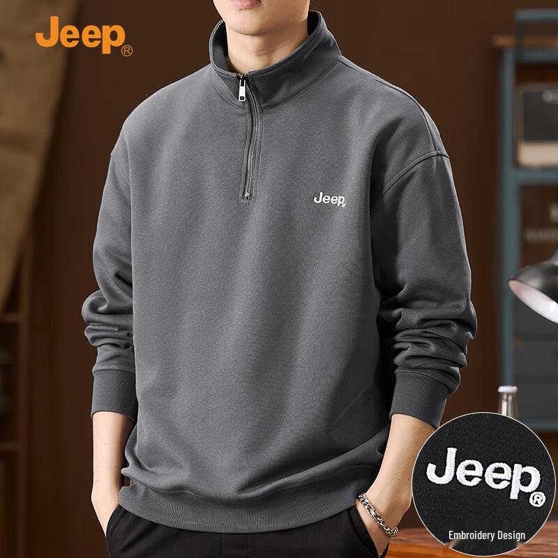 JEEP Men's Half-Zip Sweatshirt