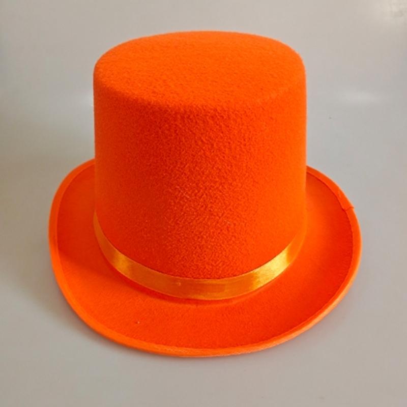 Sombrero de Copa de Mago para Cosplay Fieltro Gorro de Mago Accesorio para Disfrazar Adultos Adolescentes