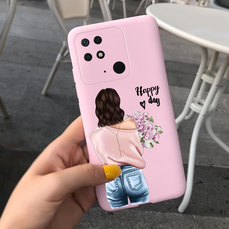 For Xiaomi Redmi 10C Phone Case New Popular Flower Painted TPU Cover For Xiaomi Redmi 10C 4G Bumper Redmi10C NFC 2022 Soft Funda