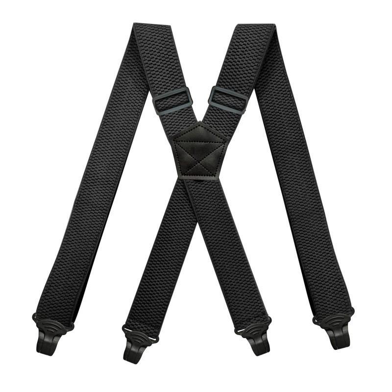 Corn Pattern Unisex 4-Clip Elastic Suspenders, 3.8cm Braces