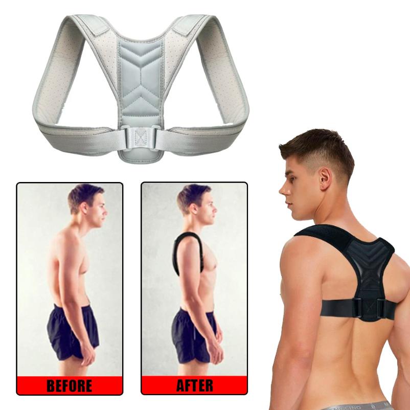 Adjustable Back Posture Corrector Neck Brace Shoulder Support Belt for Home Office Training Men Women