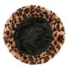 Leopard Print Fisherman Hat Thickened Warm Pot Hat Fashion Winter Bucket Hat  Outdoor