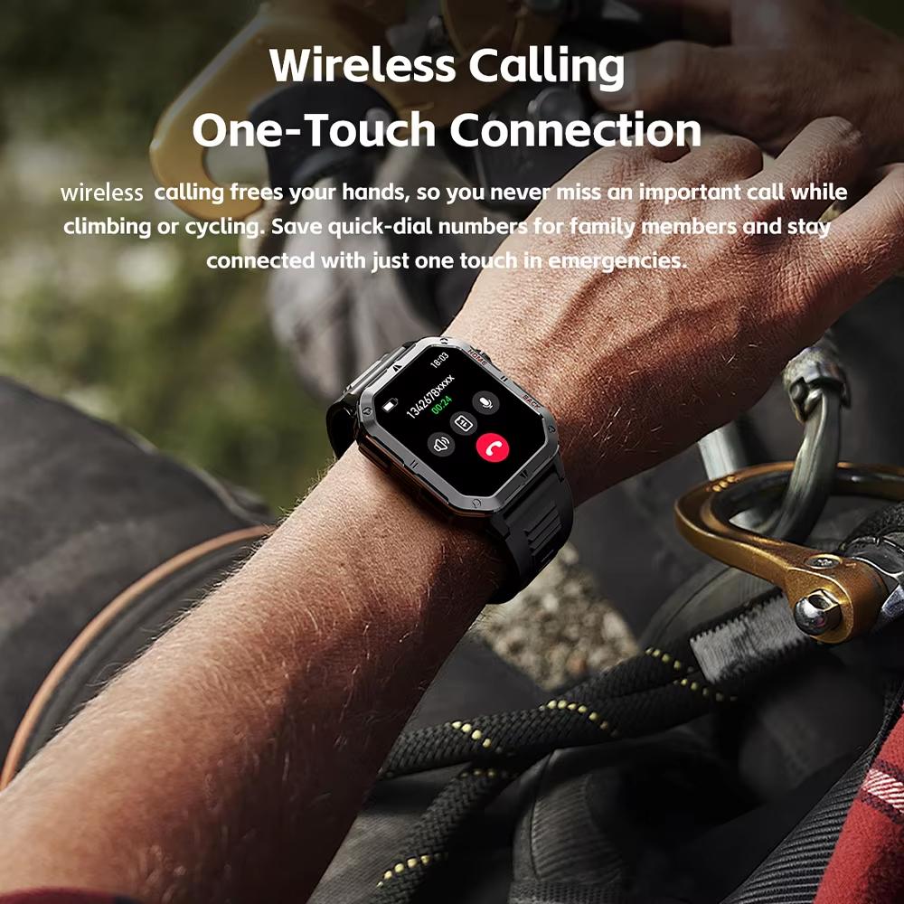 2025 New 1000mAh Battery, High-Definition AMOLED Screen, IP68 Waterproof And Bluetooth Call Are Suitable For Android Smartwatches