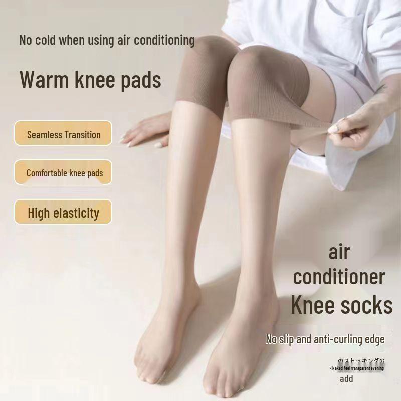 Women's Air-Conditioned Knee Pad Stockings - Over-the-Knee & Mid-Calf Thin Summer Socks