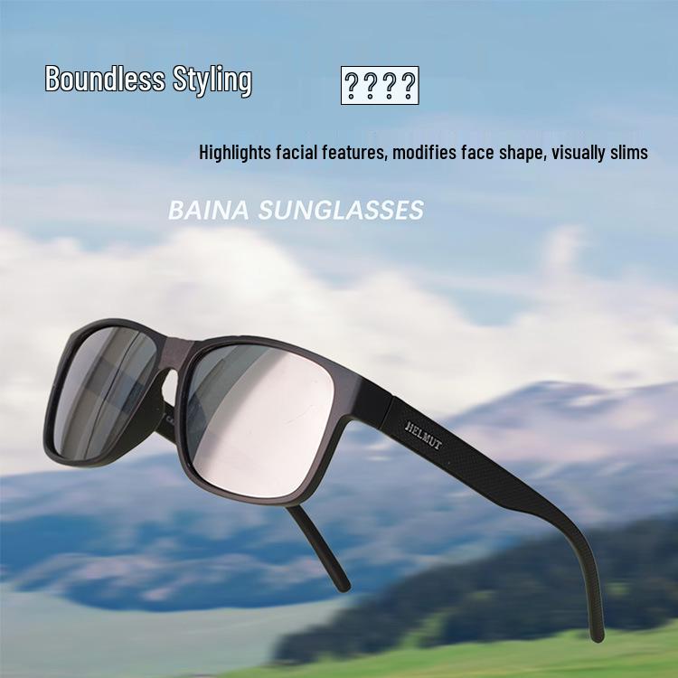 

Новые модные солнцезащитные очки TR90 с поляризацией и защитой от УФ-лучей для мужчин и женщин - Трендовые очки для рыбалки на открытом воздухе C3 Black Frame Gray Lens