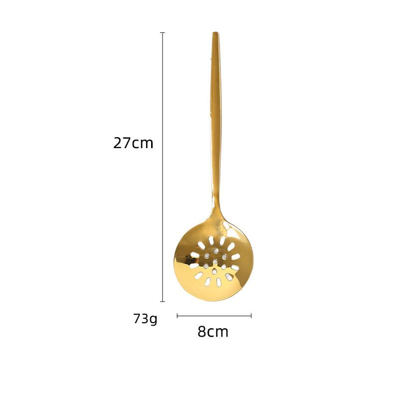 New Stainless Steel Kitchen Cooking Utensils Rice Spatula Shovel Soup Spoon Colander Household Creative Kitchenware Accessories