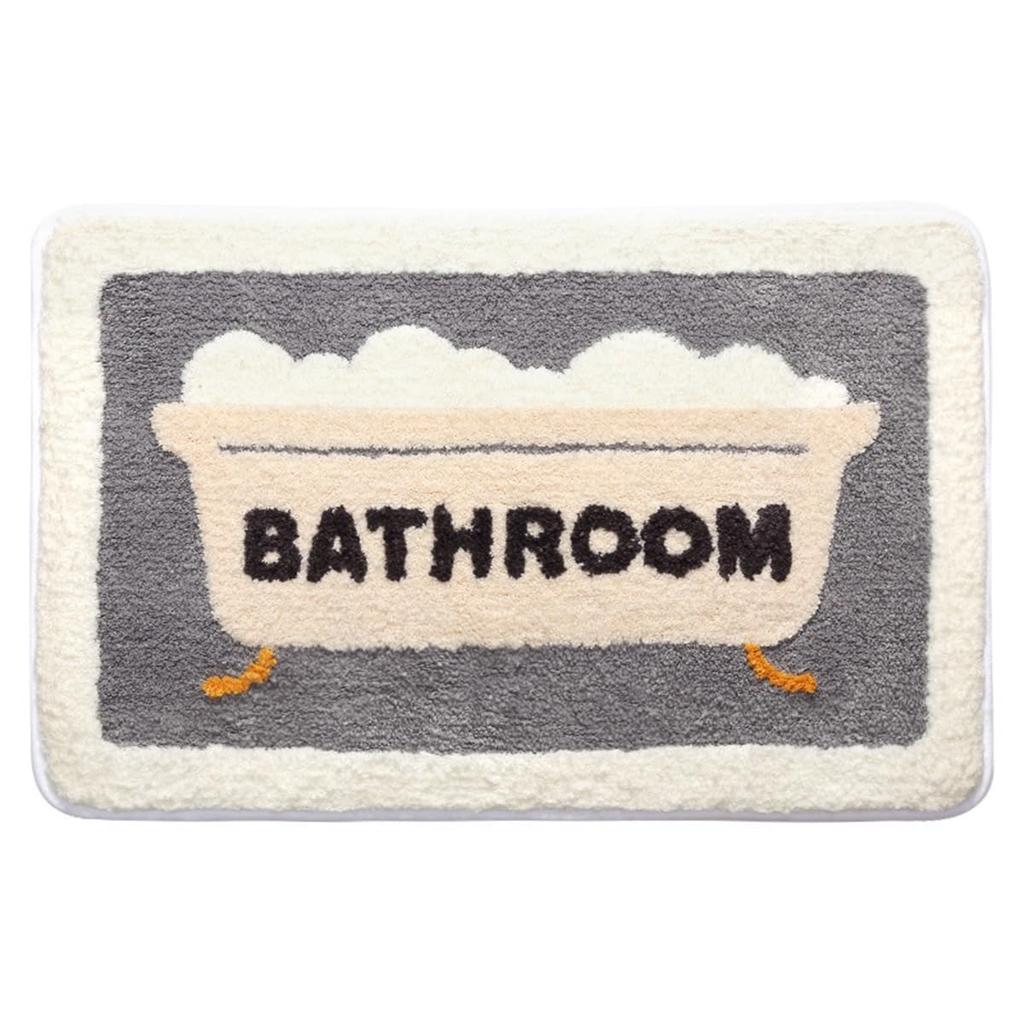 Bath Indoor Doormat for Dressing "Tuokus" Mat, Quick-Drying, Absorbent, Antibacterial, Anti-Mold, Non-Slip, Washable, Durable, Soft, Use, Bathroom,