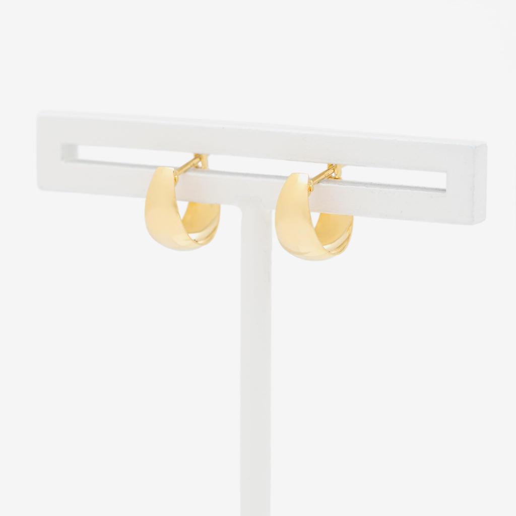 ESTELLE [Official] Women's Hoop Earrings, 18K Yellow Gold, 0202-3387-0019-0000