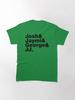 Westlife Josh _amp_ Jaymi _amp_ George _amp_ JJ (black Writing) Fitted Classic T-Shirt