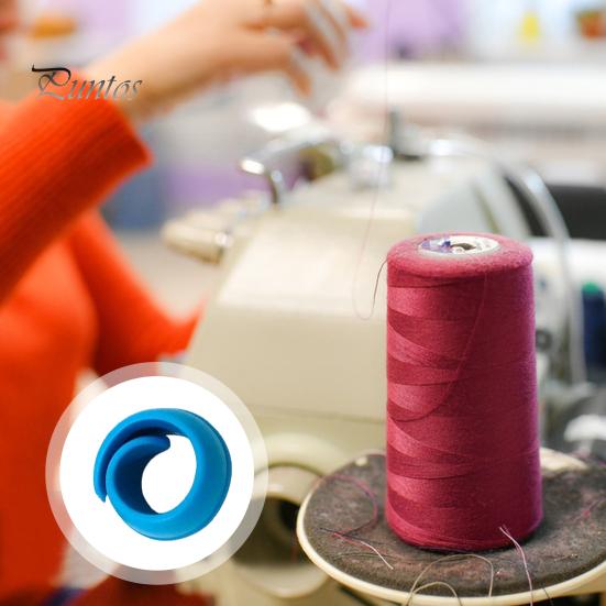 10/100 Stück Garnhalter, elastisch, gewellt, hält fest, wiederverwendbar, große Zähigkeit, hält die Garnspule sauber und organisiert, Näh- und Stickmaschinengarn