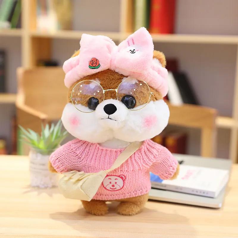 Net Red Shiba Inu Doll Husky Plush Comfortable Toy Puppy Doll Pillow Cute Ragdoll Girl Birthday Gift