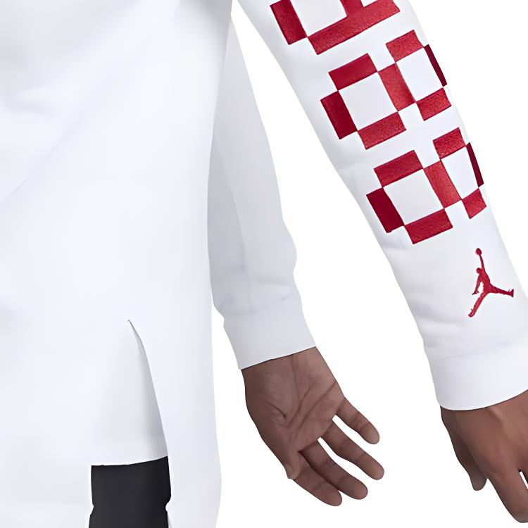 Jordan Character Pattern Letter Print Hoodie Men Hoodies White AJ0431-100
