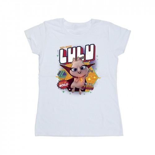 

DC Comics Womens/Ladies DC League Of Super-Pets Lulu Evil Genius Cotton T-Shirt білий
