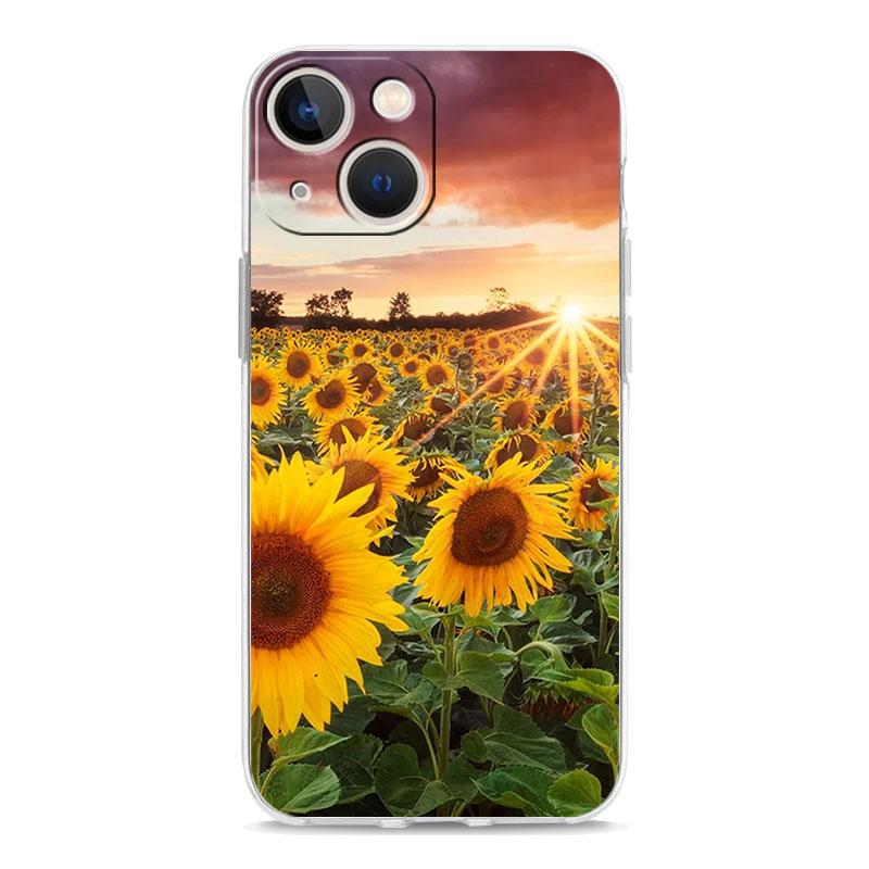 Phone Case For iPhone 17 Cases iPhone Air 16 15 12 13 14 Pro Max 7 8 Plus 16Pro iPhone11 Cover Pretty Sunflower Flower