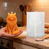 3D Sitting Cat Candle Silicone Mold DIY Cute Kitten Soap Gypsum Resin Handicraft Resin Cement Mold for Handmade Crafts